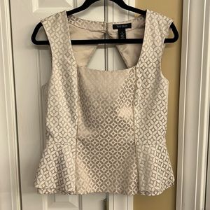 White House Black Market peplum top